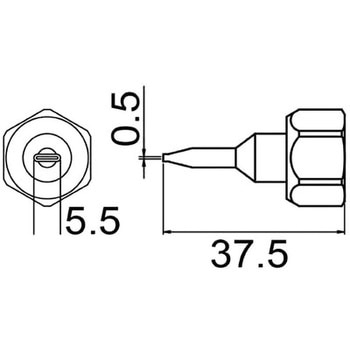 带盖螺母的NL-S喷嘴HAKKO白光801-NL-S